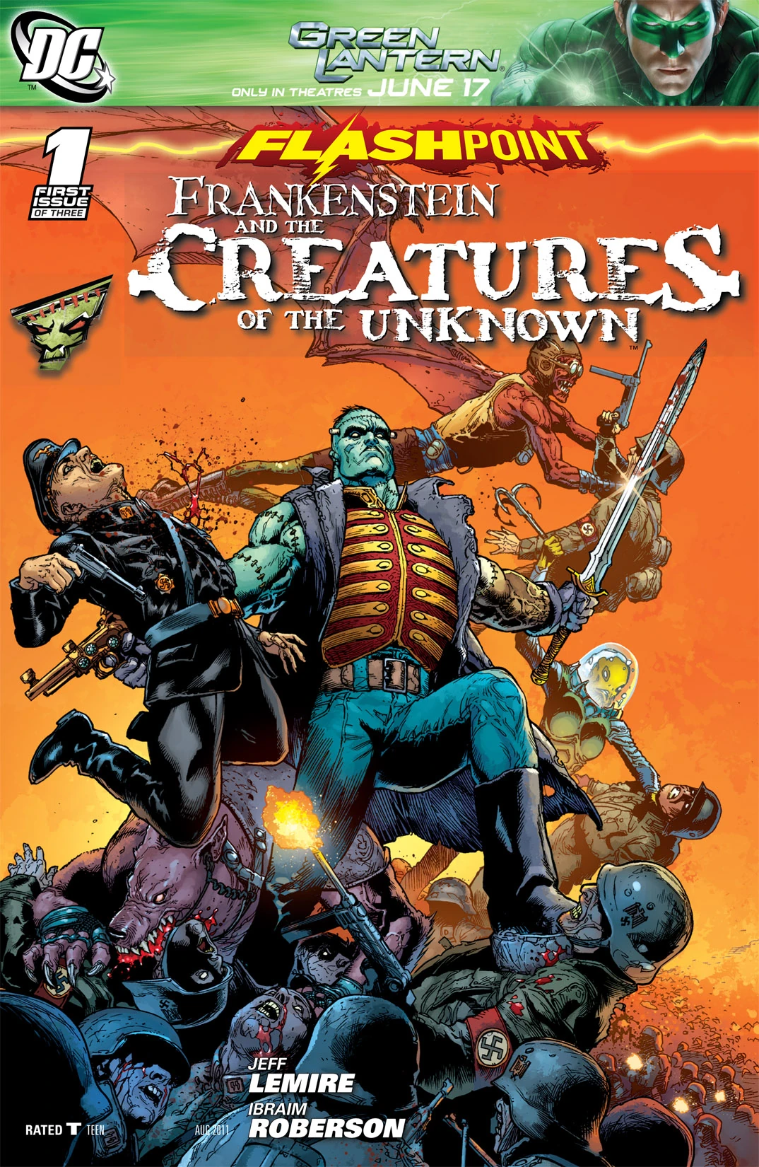 Flashpoint: Frankenstein & the Creatures of the Unknown #1 (DC, 2011 — Cover A) cover